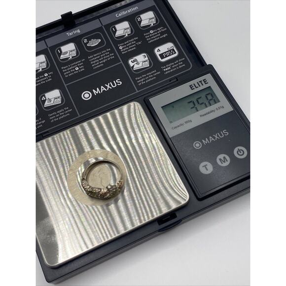 Black Hills Gold 12k Sterling Silver Wide Band Ring Size 7 - Picture 5 of 5